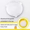 8oz Clear Plastic Honey Bottles,Squeeze Honey Bottle Container Holder with Flip Lid for Storing and Dispensing honey jar 4