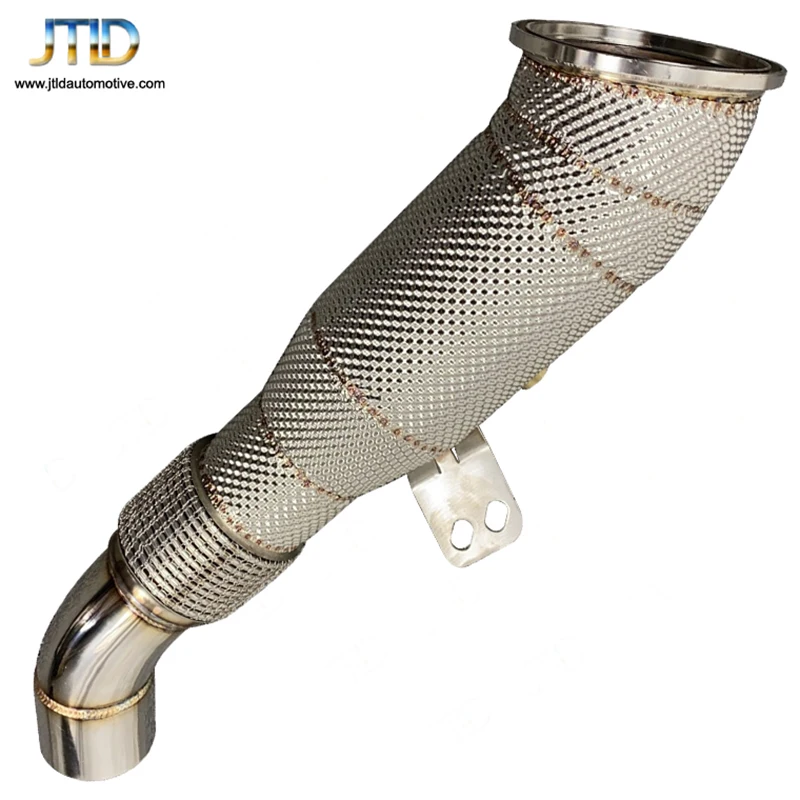 304Ss Catless Heat Shield 4.5 ''Downpipe Per Bmw M240I F22 340I F30 440I F32 F36 540I G30 Con Motori B58