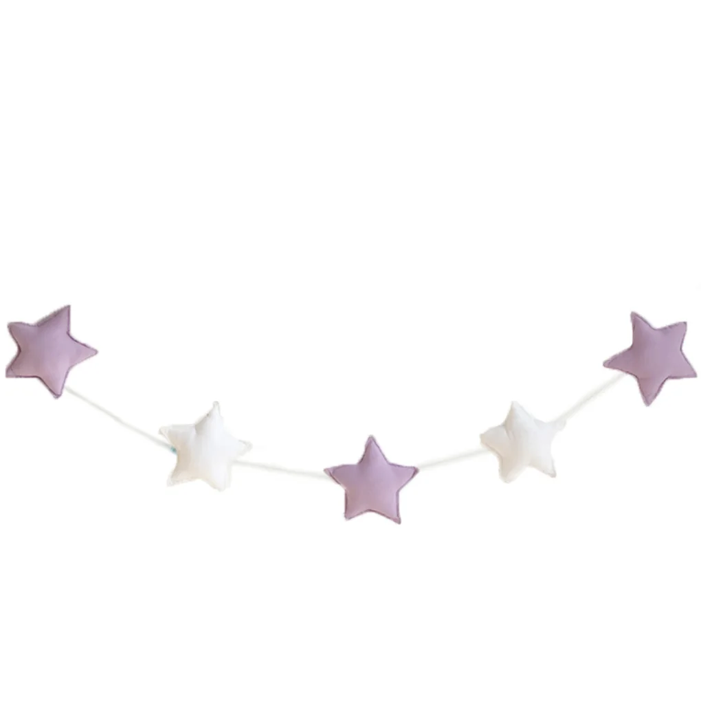 

5PCS/Set Baby Room Decor Nursery Star Garlands Christmas Kids Room Wall Decorations Photography Props Best Gifts