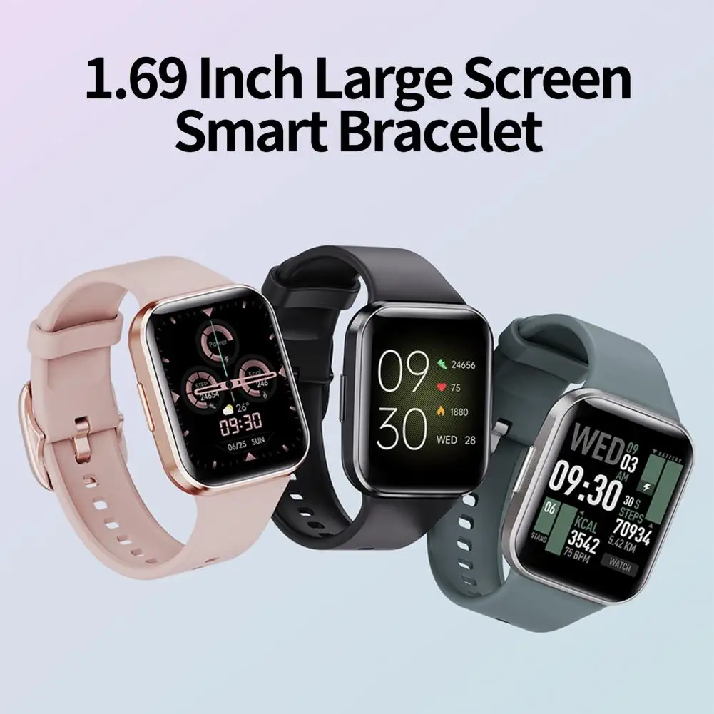 

Smart Waterproof Alarm Clock 1.69 Inch Large Screen Bracelet For Fitness Sport Watch Smart Wristband Bracelet Electronic Product