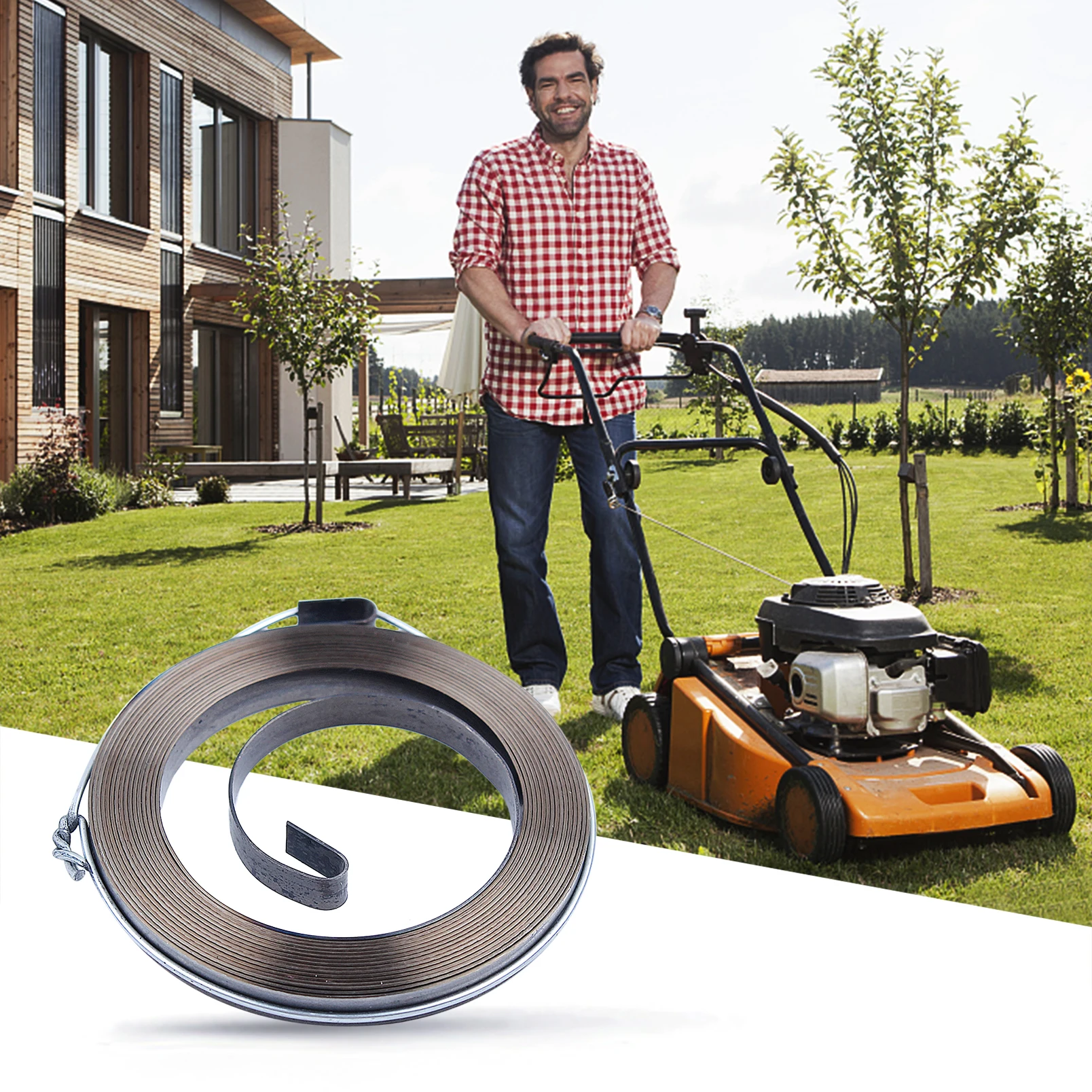 Recoil Starter Spring Husqvarna 128C 128CD 128R 128LD Lawn Trimmer Edger Brush Cutter Engine Motor Garden Tool Parts brush cutter accessories brush cutter engine