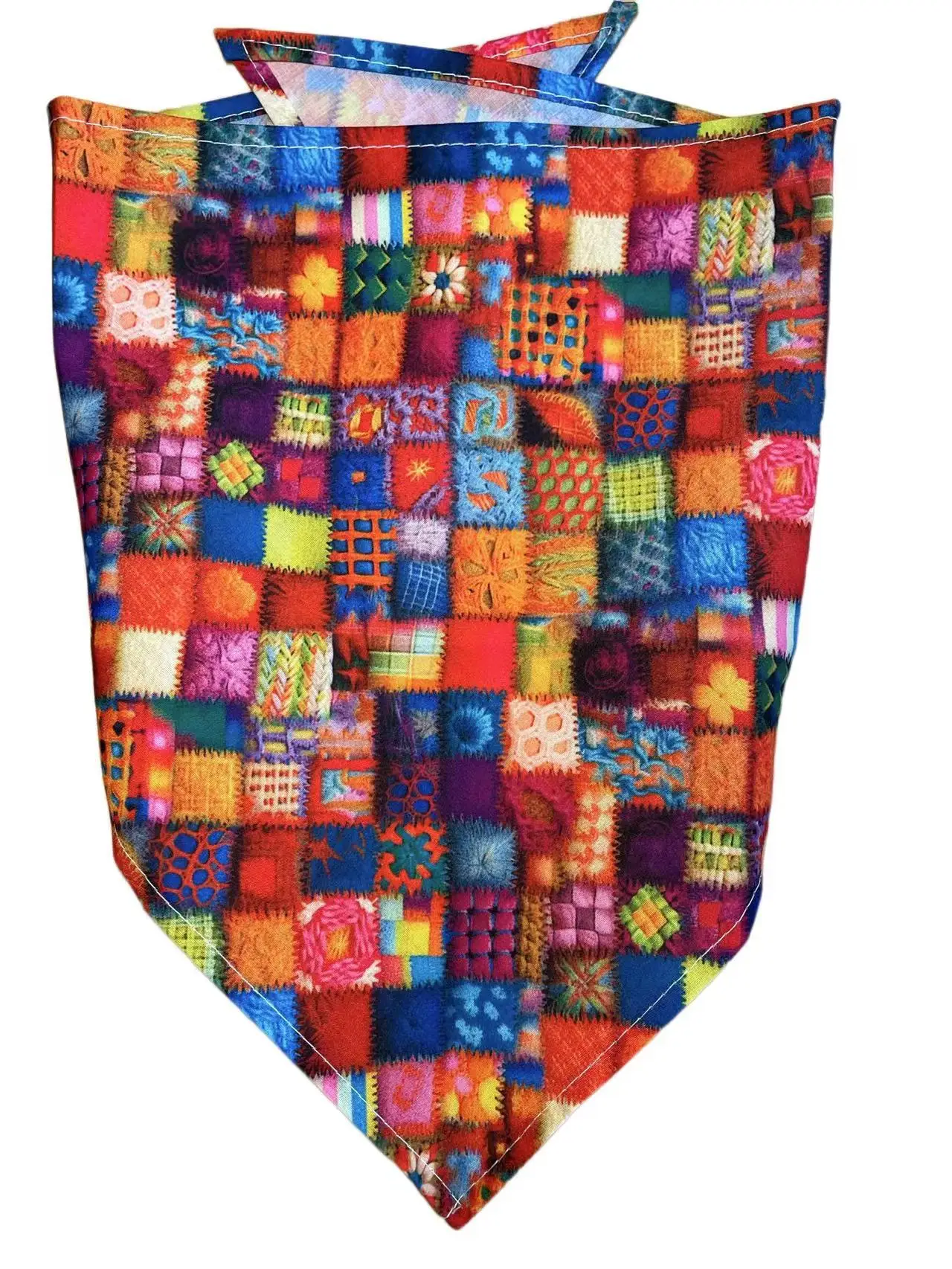 60pc/lot Cartoon3D Flower Rainbow Printing Puppy Cat Dog Bandanas Scarf Tie Handkercheif  Pet Accessories Grooming Products CH71 4