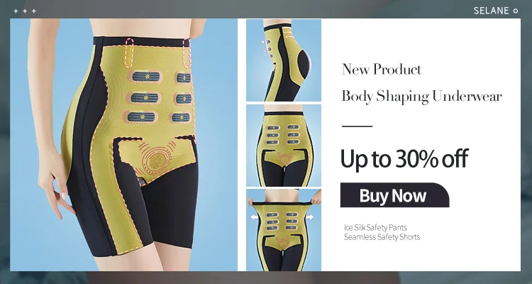 Description Picture 3 of itemFlarixa Body Shapewear Woman High Waist Slimming Shorts Postpartum Abdomen Control Panties Ultra Thin Ice Silk Shaping Underwear