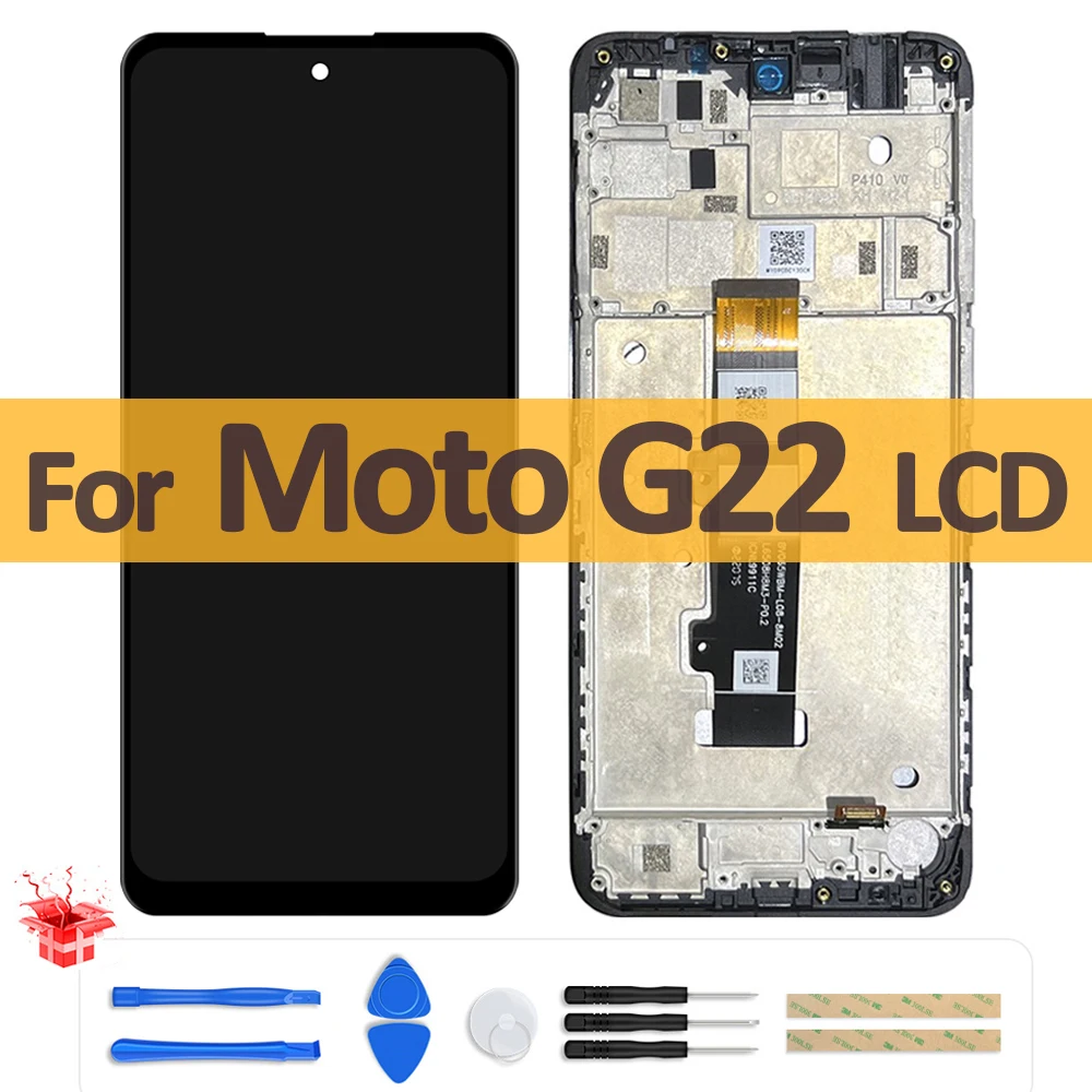 Lcd Originale Da 6.5 "Per Motorola Moto G22 Display Lcd Touch Screen Digitizer Assembly Per Moto G22 Lcd Xt2231-2 Sostituzione Lcd