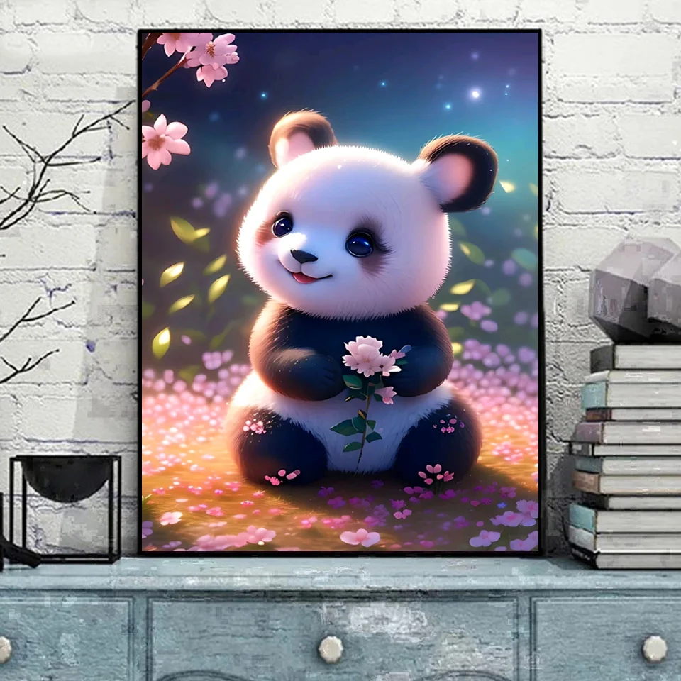 Red Panda And Girl 5d Diy Ab Diamond Painting Kits Cute Animal Cross Stitch  Rhinestone Mosaic Art Craft Home Decoration Kid Gift - Diamond Painting  Cross Stitch - AliExpress