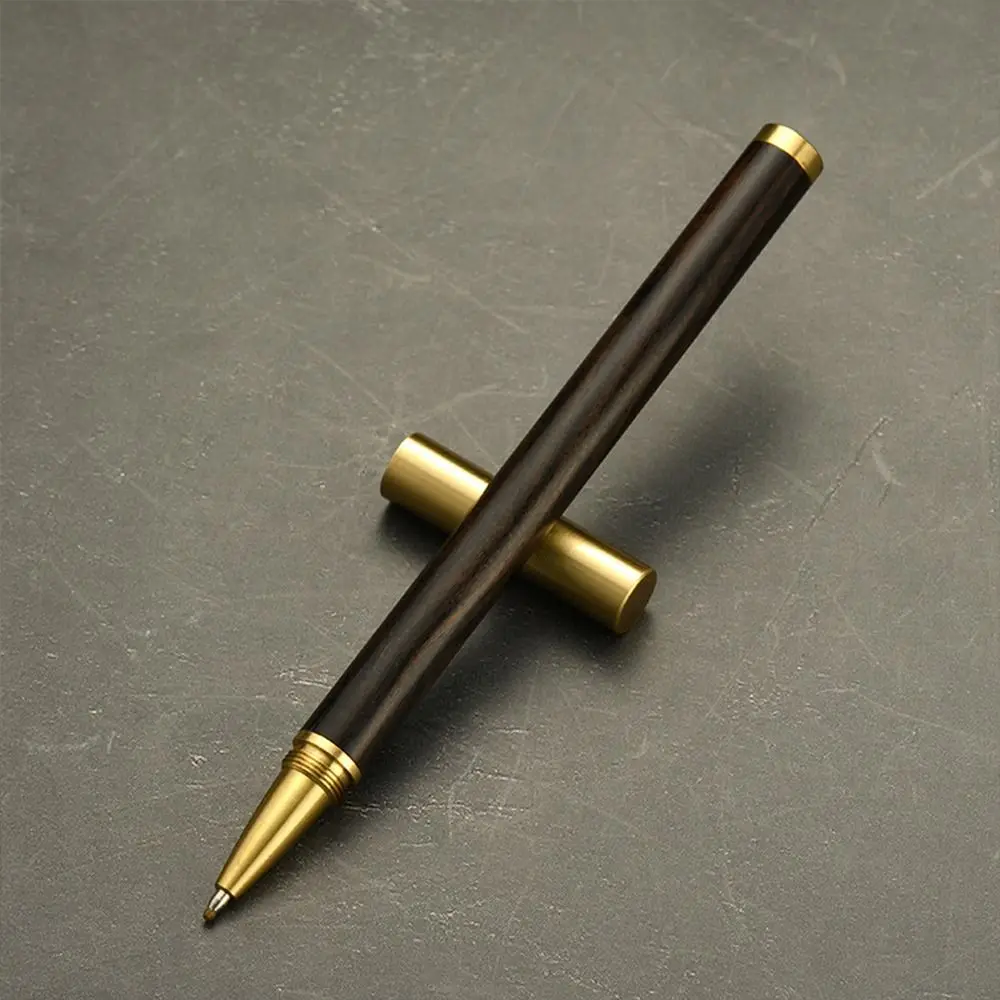 Wood Body Gel Pen 0.5mm Black Signature Pen Quick-drying Ballpoint Writing School Office Stationery Gift gel pens ballpoint pen multifunction ballpoint pen multifunctional pen ball point pen