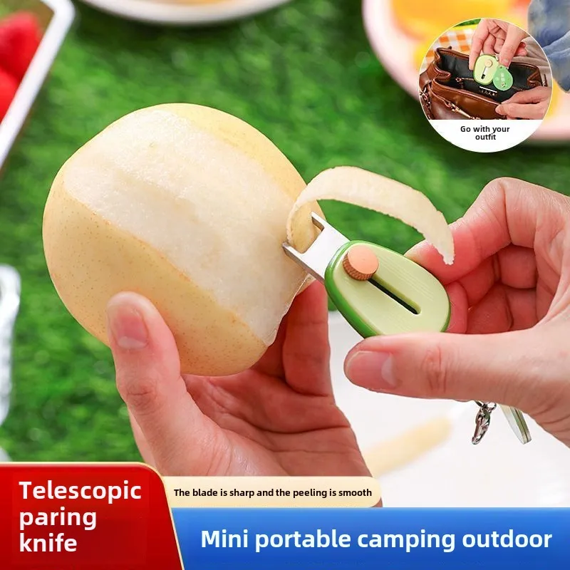 1/2Pcs Creative Avocado Shaped Fruit Peeling Knife Adjustable Kitchen Paring Tools Cute Vegetable Peeler Mini Outdoors Gadgets