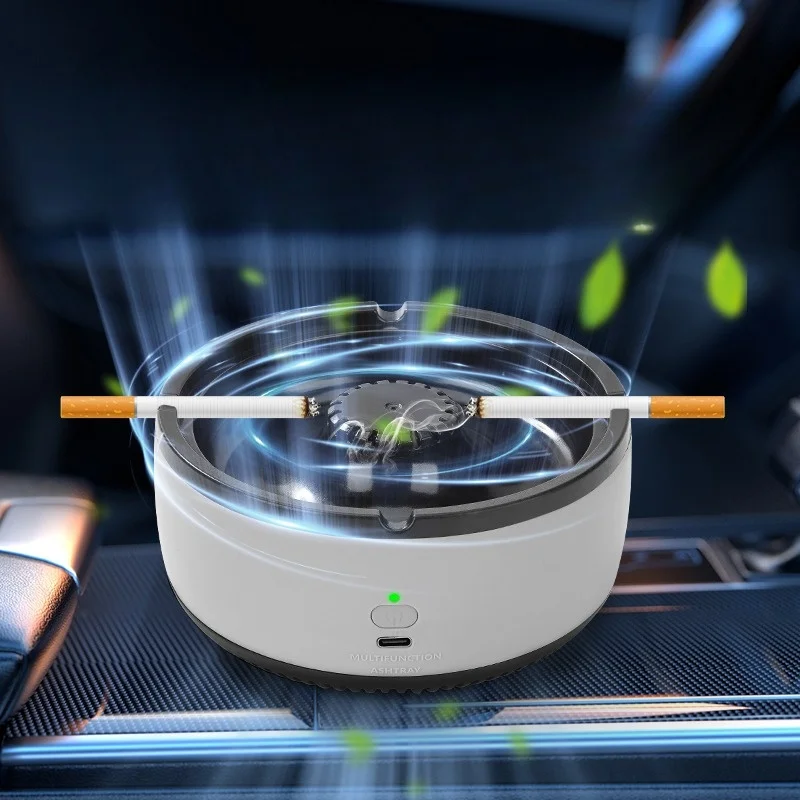 Portable USB Charging Ashtray Convenient Electronic Cigarette Holder - 3