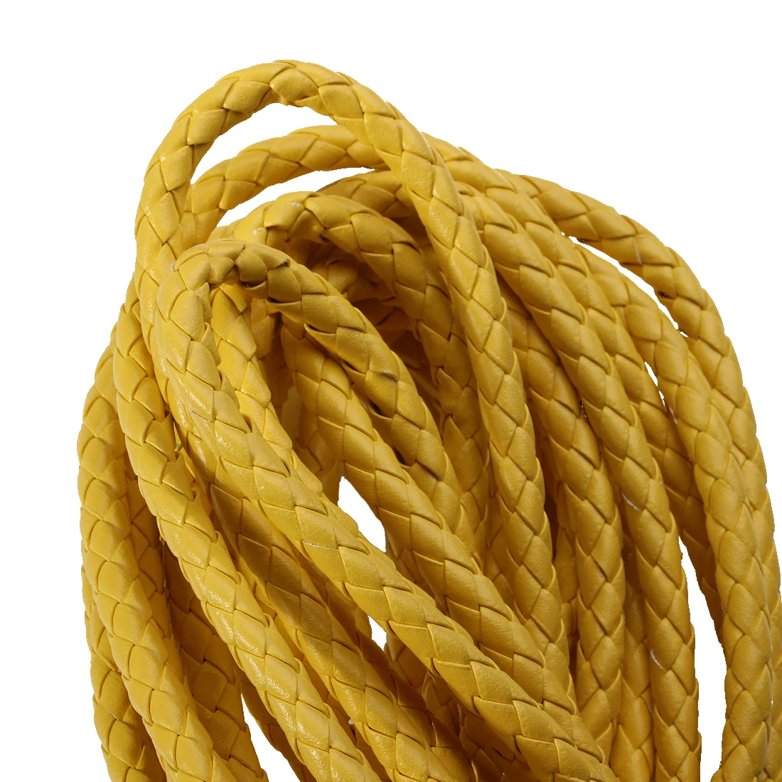 5yards/roll 6mm PU Woven Leather Rope For Handmade DIY Clothing Bracelet Bags Strap Keychain Making Accessories