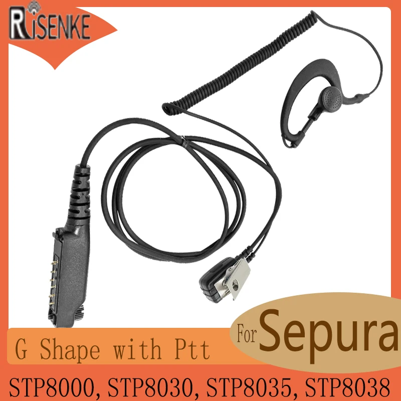 RISENKE G Shape Earpiece for Radio, Earphone Accessories, Headset for Sepura STP8000,STP8030,STP8035,STP8038, Earpiece risenke g shape earpiece for radio earphone accessories headset for sepura stp8000 stp8030 stp8035 stp8038 earpiece