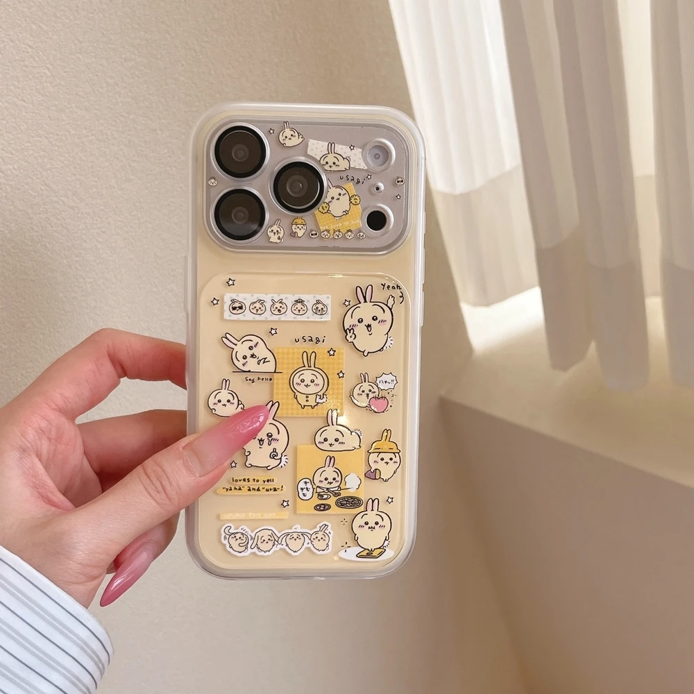 Charming Cartoon Chiikawa Hachiware Usagi Phone Case - Shockproof Hard Cover
