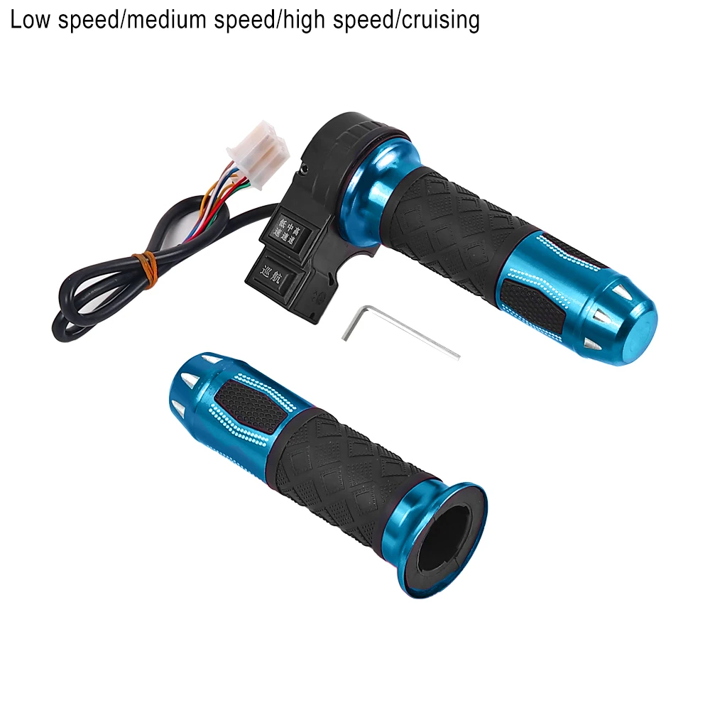 Electric Vehicle Aluminum Alloy Twist Throttle Handle with Adjustable Speed Control
