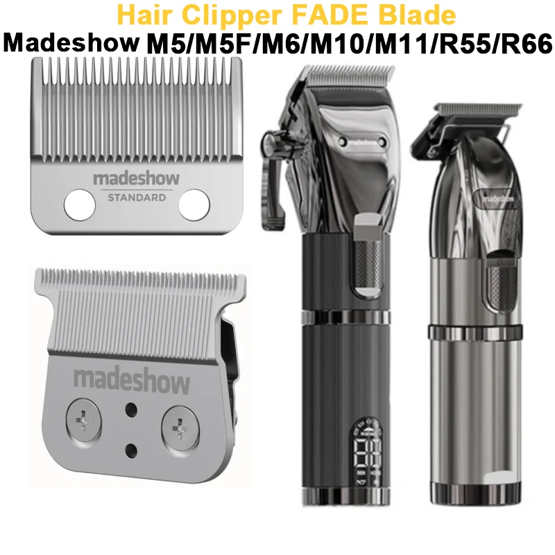 

Hair Clipper FADE Blade Madeshow M5/M5F/M6/M10/M11/R55/R66 Original Knife Carbon Steel Trimmer Repair Replacement Accessories