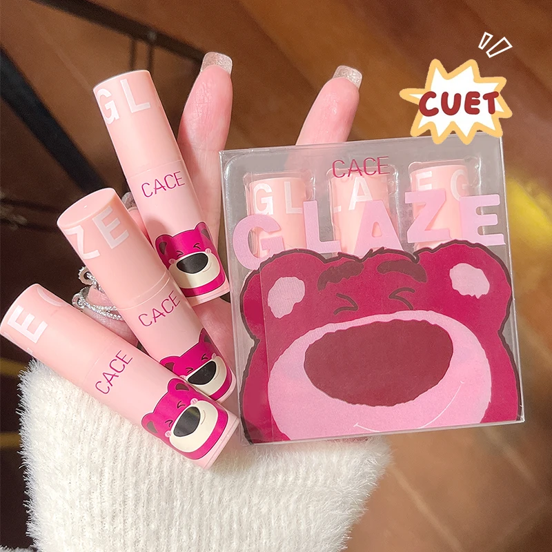 Lip Glosses Makeup Set Lip Makeup Set Makeup Kit 3 Pcs Sweet Liquid Lipstick Set Matte Velvet Lip Glaze Waterproof Long Lasting Non-marking Lip Tint Cosmetic Kits CACE lip glosses makeup set lip makeup set makeup kit