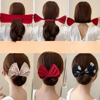 Épingle à cheveux en forme d'arc pour femmes, dispositif doux et ravissant, chignon rapide, outils de coiffure, accessoires pour cheveux tressés 1
