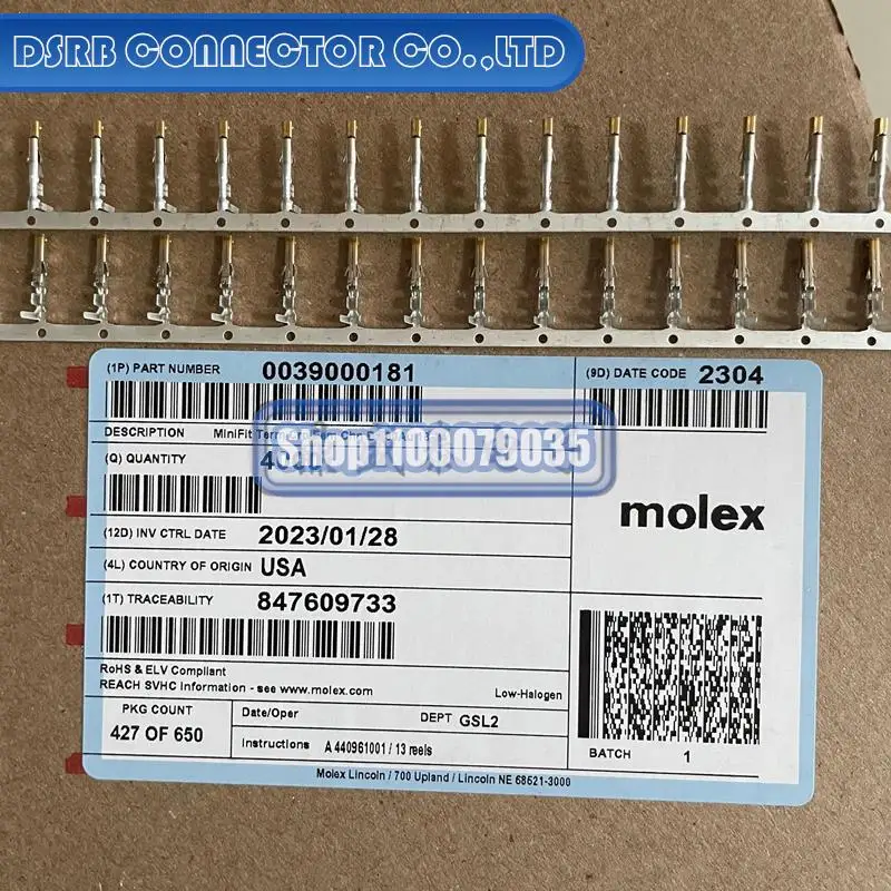 

4000pcs/lot new and original 3900-0181 39000181 39-00-0181