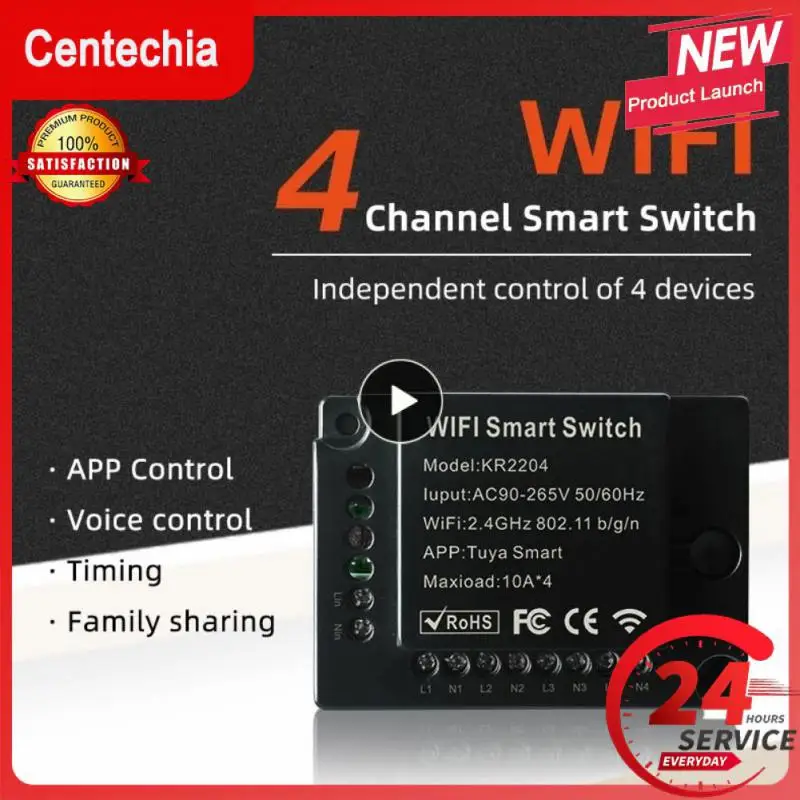 Tuya Smart Life Wifi Switch Relè Breaker Module Home Alexa Echo Voice Control Smart Lighting Timer Switch