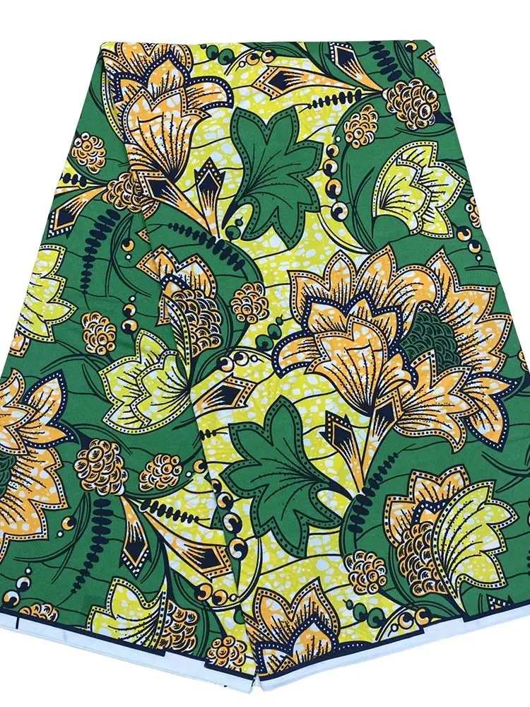 Traditional African Polyester Ankara Batik Fabric for Women African Batik Fabric