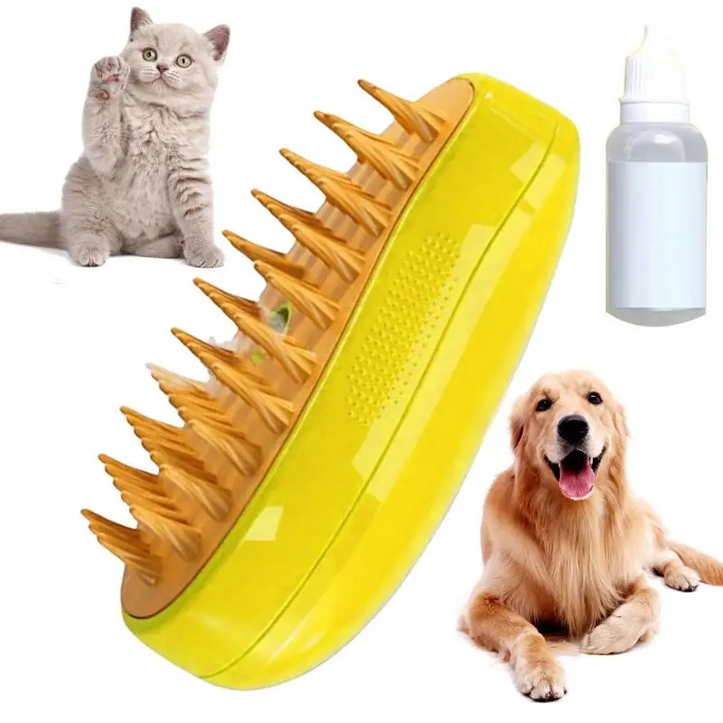 Cat Steam Brush Steamy Dog Brush 3 in 1 Electric Spray Cat Hair Brushes for Massage Pet Grooming Comb Hair Removal Combs cat steam brush electric spray cat hair brush pet dog steamer brush cat massage pet grooming cat hair brush pet product