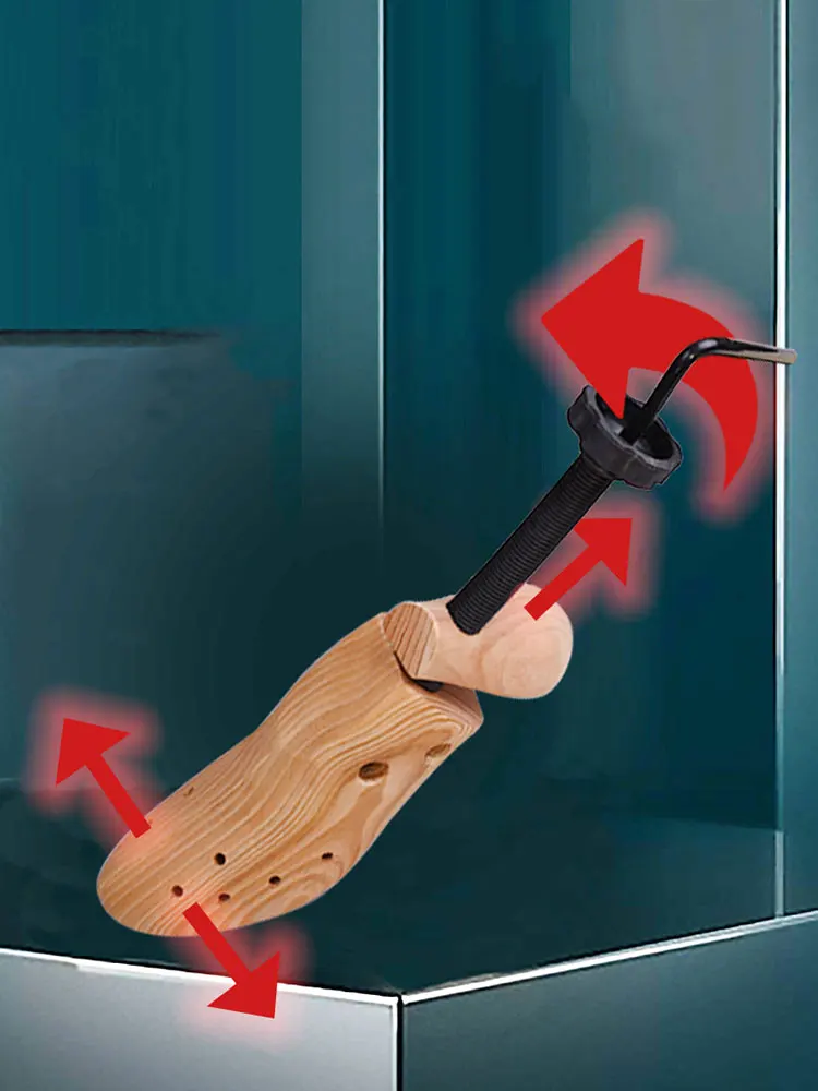 FamtiYaa 1Pcs Shoe Trees Wooden Shoe Stretcher Adjustable Man Women Flats Pumps Boots Expander Shaper Rack