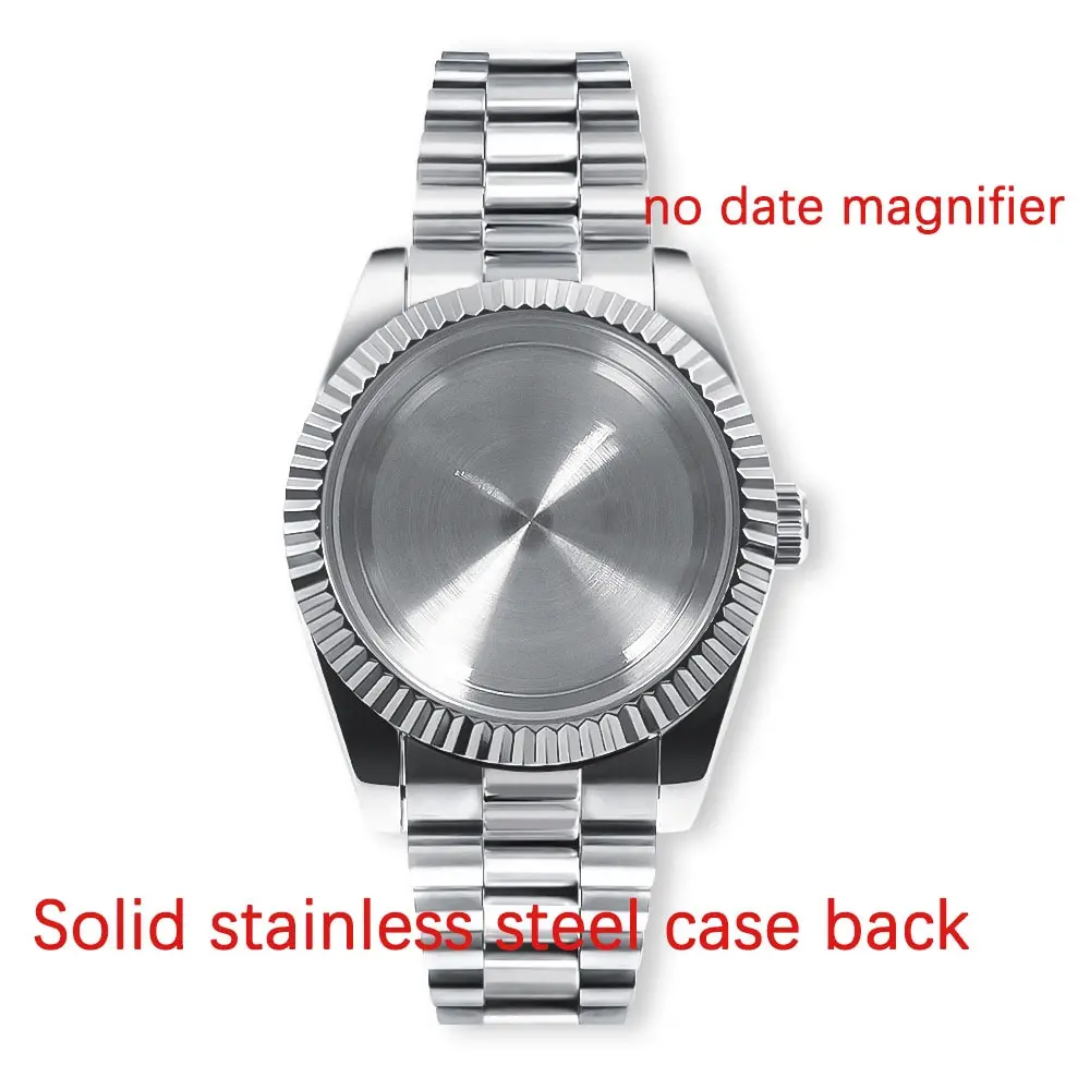 NEITON 100m Waterproof Sapphire Watch Case with Presidential Bracelet Strap