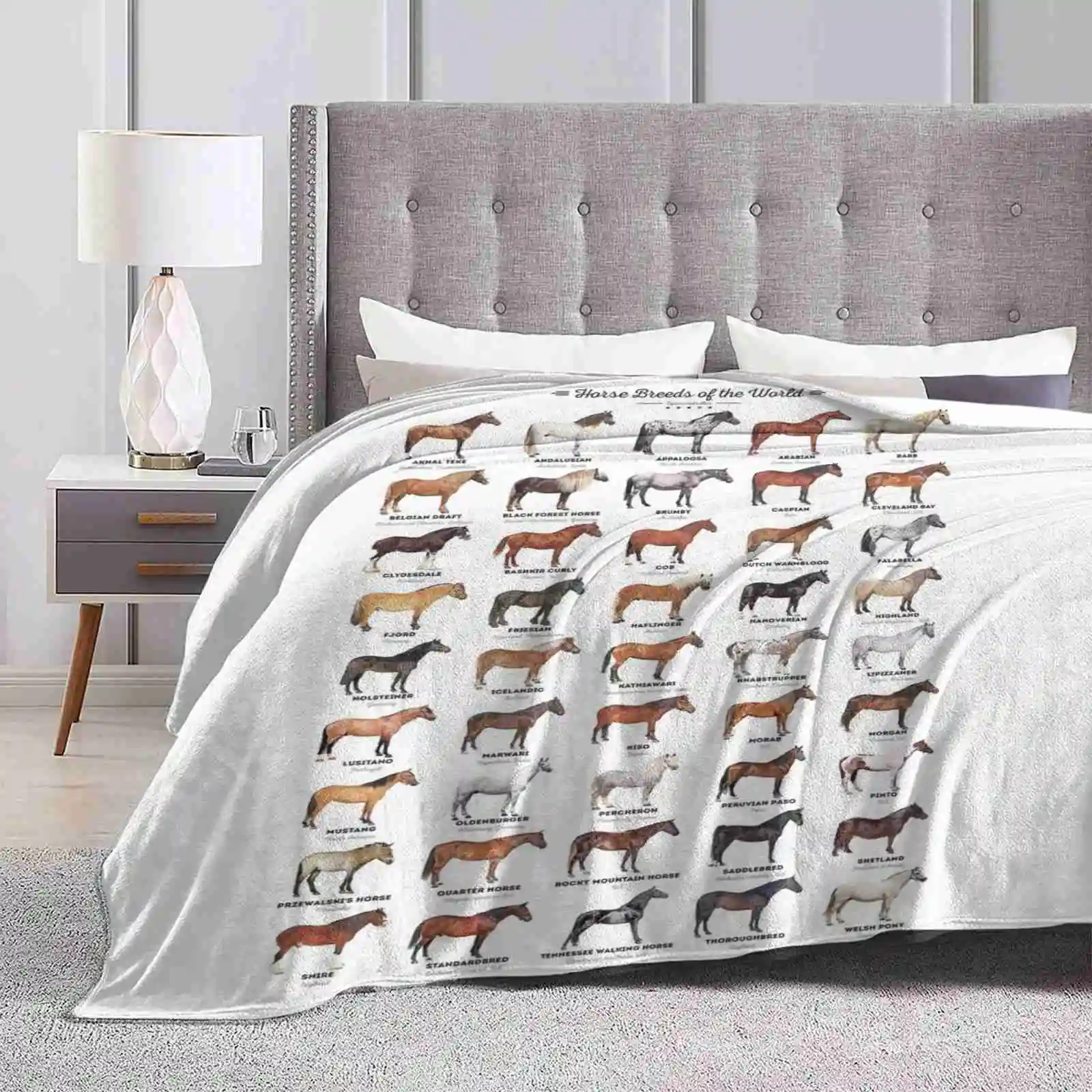 

Horse Breeds Of The World Four Seasons Comfortable Warm Soft Throw Blanket Horses Horse Breeds Of The World Animals Rodeo Wild