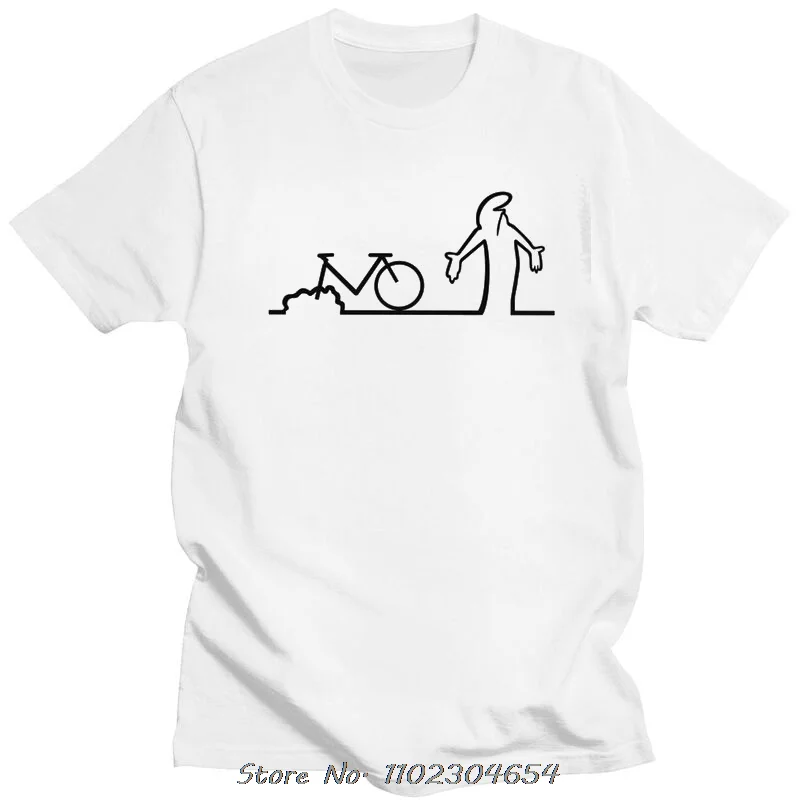 남자 재미 있은 La Linea 자전거 놀라운 T 셔츠 반팔면 Tshirt 독특한 T-셔츠 애니메이션 코미디 티 탑 대형 streetwear