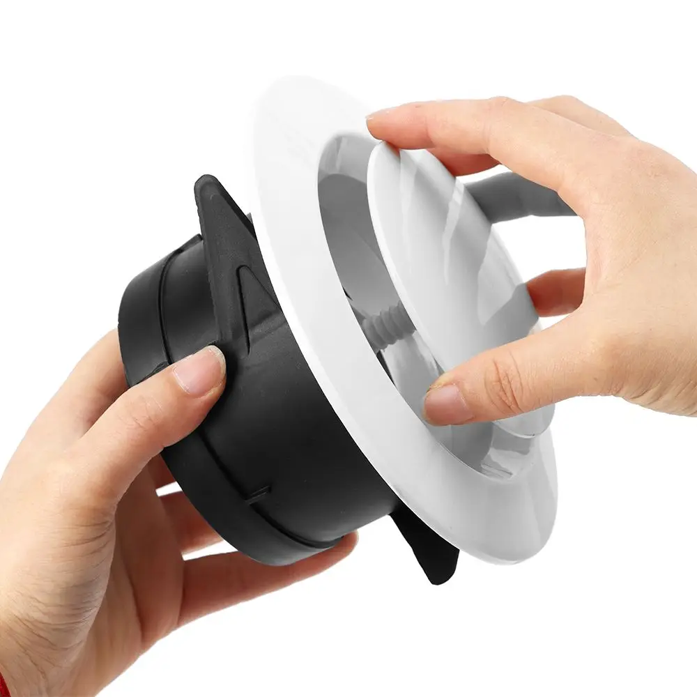 Adjustable Air Ventilation Cover Round Ducting Ceiling Wall Hole Abs Air Vent Grille Louver Kitchen Bath Outlet Fresh System