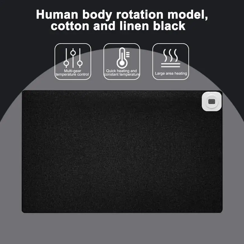 Electric Heated Desk Mat Adjustable Temperature Heating Table Mat USB Heated Thermostatically Digital Display Warm Desk heated pads