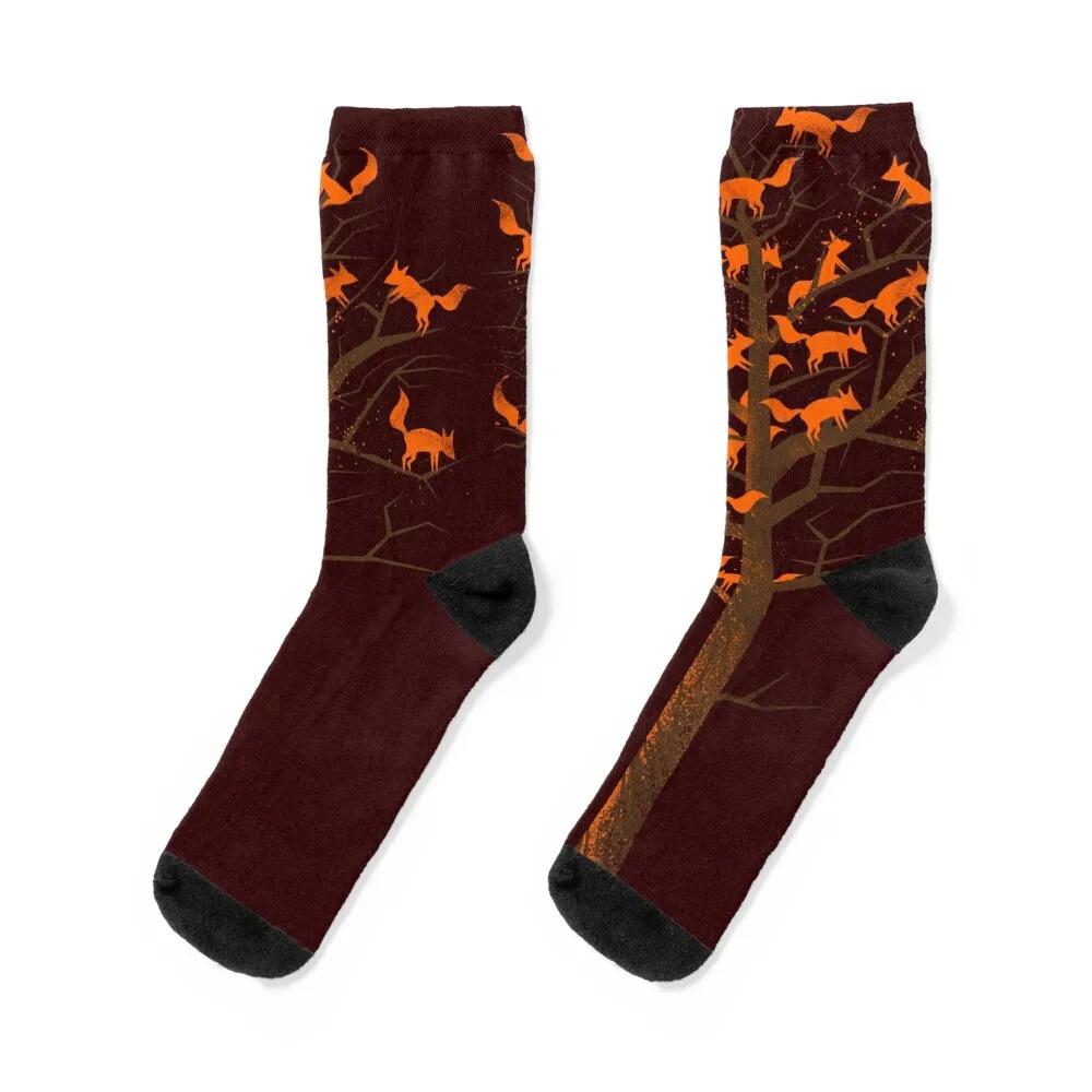 

Blazing Fox Tree Socks luxe short funny sock Socks Female Men's