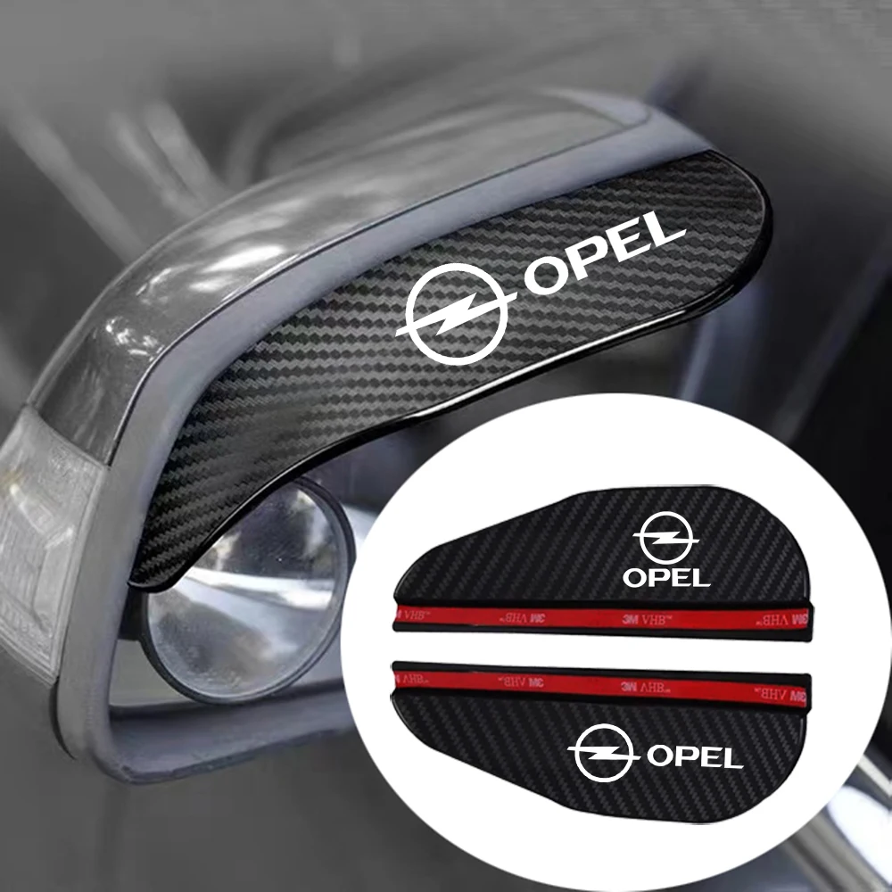 Rearview Mirror Rain Eyebrow 2x Car Rearview Mirror Rain Eyebrow Protector Rain Sticker For OPEL Tigra Vivaro Zafira Meriva Mokka Astra