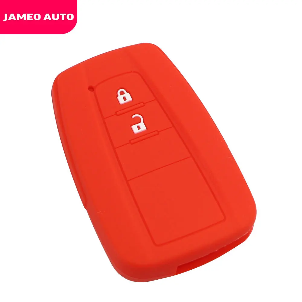 Jameo Silicone Car Key Fob Cover Case for Toyota CHR C-HR Prius-2 3 4 Buttons Remote Keyless Accessories Car Styling