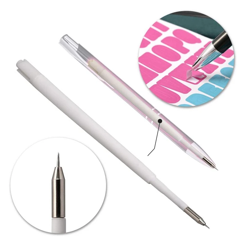 10 Pcs Fine Point Pin Pen Refills Spare Refill for Weeding Pens, Replace Refill Needle Pin Craft Vinyl Tools 2