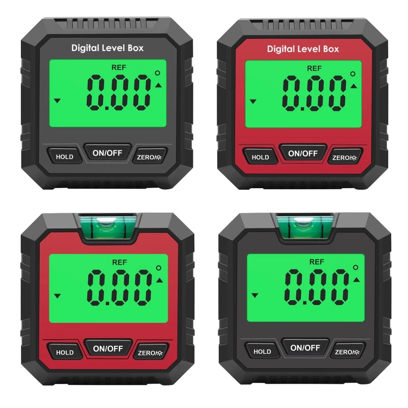 Digital Angle Finder Compact LCD Display Digital Angle Gauge & Level Tool 4x90° 2x180° Essential Woodworking Electrical 2