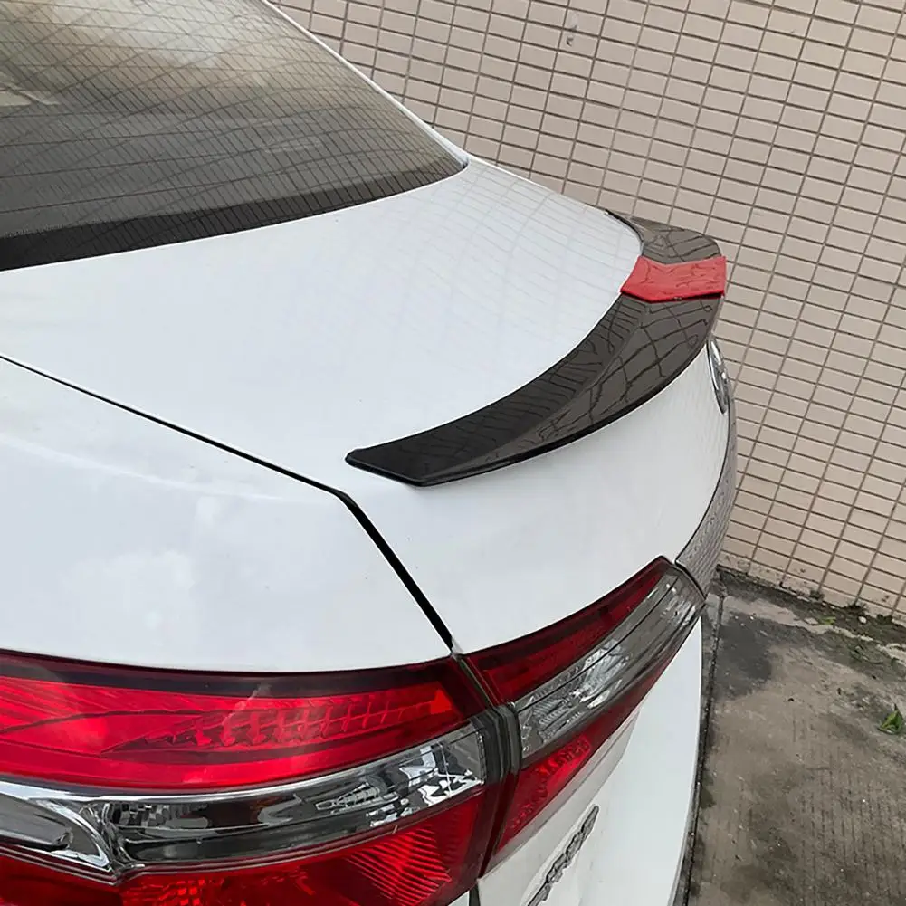 Auto Universal spoiler Racing spoiler ABS Drei-abschnitt Schwanz Flügel  Hinten Stamm Spoiler Lip DIY Teile Zubehör spoiler universal - AliExpress