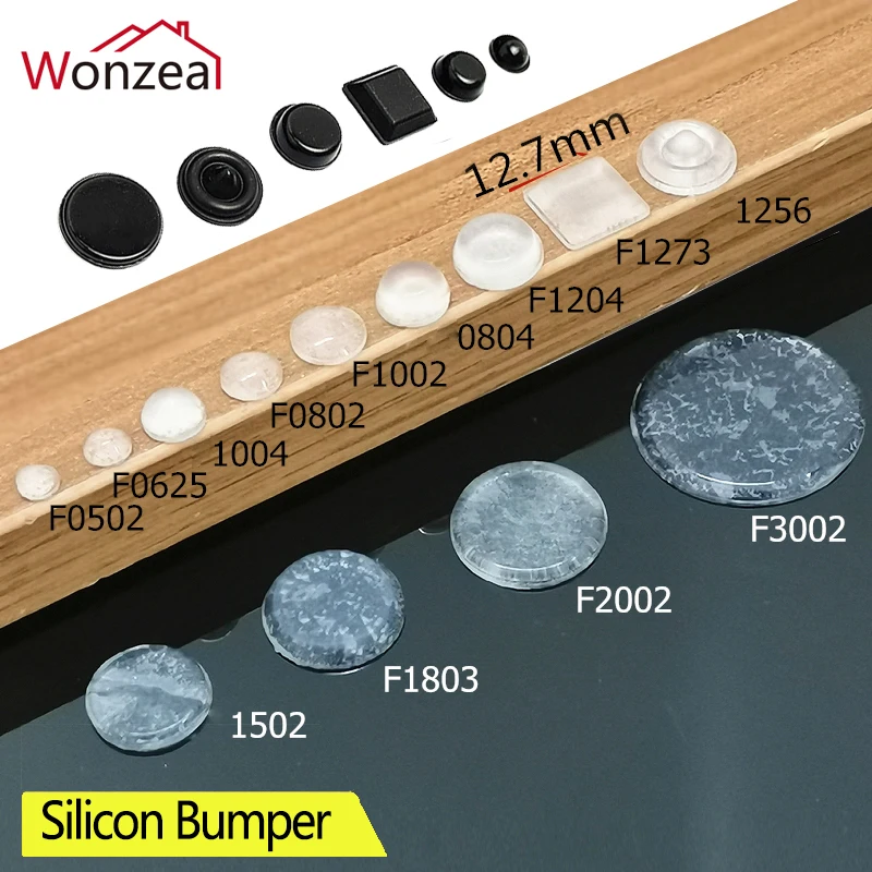 Self-adhesive Rubber Damper er PadFurniture Door Stopper Durable Collision Cushion Prevent Noisy Bumper Silicone Pads