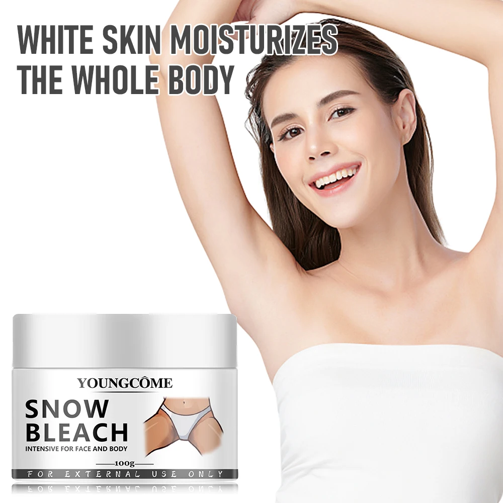 Crema sbiancante per il corpo schiarisce ascellare gomito ginocchia rimozione delle articolazioni parti intime macchie scure melanina crema sbiancante per neve 45ml 4