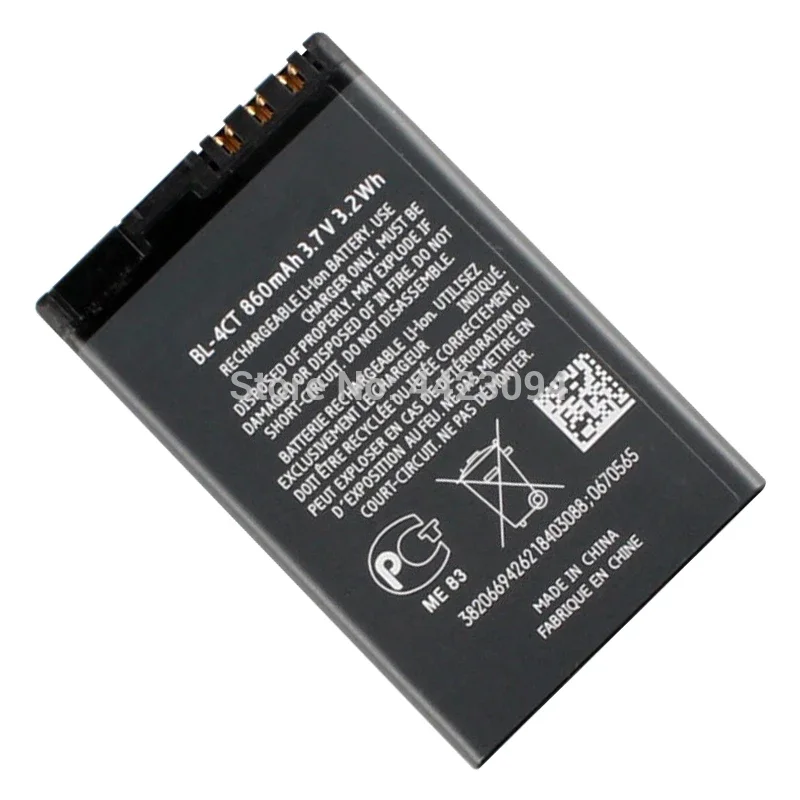 860mAh Replacement Phone Battery BL-4CT BL4CT BL 4CT Batteries for Nokia 5310 6700s 7310c 2720F 5630XM 6600F 7205 X3 images - 6