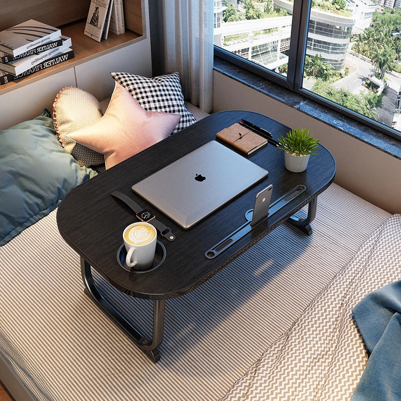 Small Mini Computer Desks Folding Setup Console Coffee Desks Camping Notebook Bedroom Keyboard Escritorios Entrance Furniture rii i4 mini wireless keyboard bluetooth