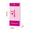 Simulation Kitchen Cabinets Set Children Pretend Play Cooking Tools Mini Tableware Sets Toys Girls Dollhouse Playset 4