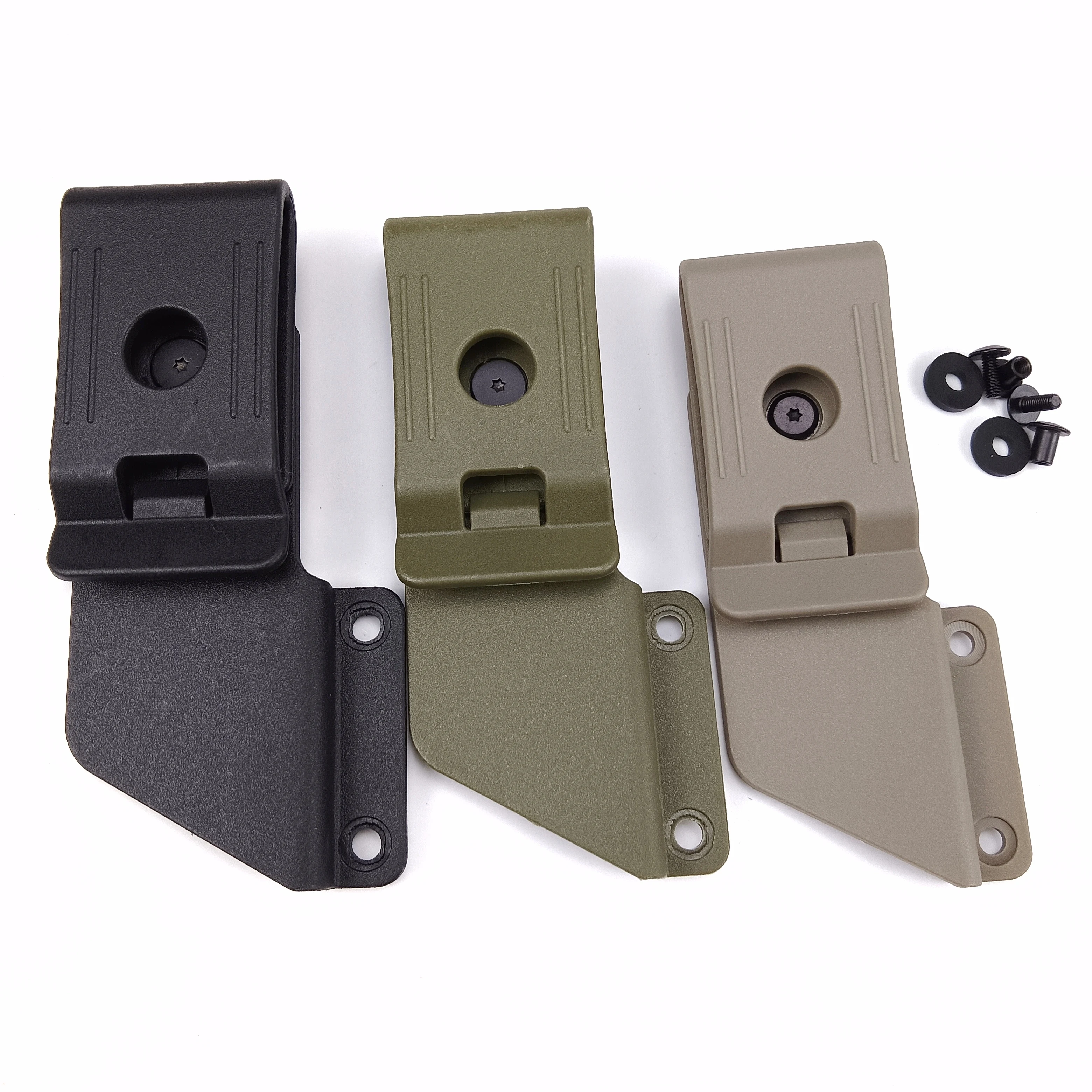 1piece Rotatable KYDEX Sheath Waist Clip Scabbard Clip Sheath Accessories Outdoors Carry KYDEX Sheath Tool with Two Set Screws