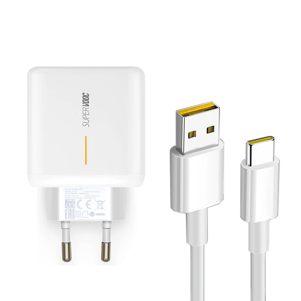 65W Fast Charger Super Vooc 2.0 For OPPO Find X2 X3 Pro Neo Realme 7 X50 Q2 X7 GT Narzo 20 5G USB Type-C Charging Cable Adapter