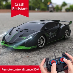 Voiture RC 4 canaux 1:16 avec lumière Led, 2.4G, Radio, télécommande, voiture de sport, dérive à grande vitesse, jouets pour garçons, pour enfants, 30M 