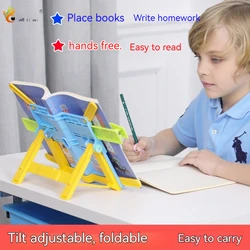 New Adjustable Reading Book Stand Portable Non-slip Metal Folding Textbooks Tablet Display Holder For Kids And Adults Book Stand