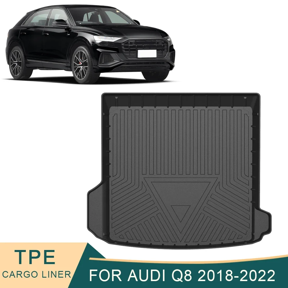 ForAudiQ820182022CarCargoLinerAllWeatherTPENonslipTrunk
