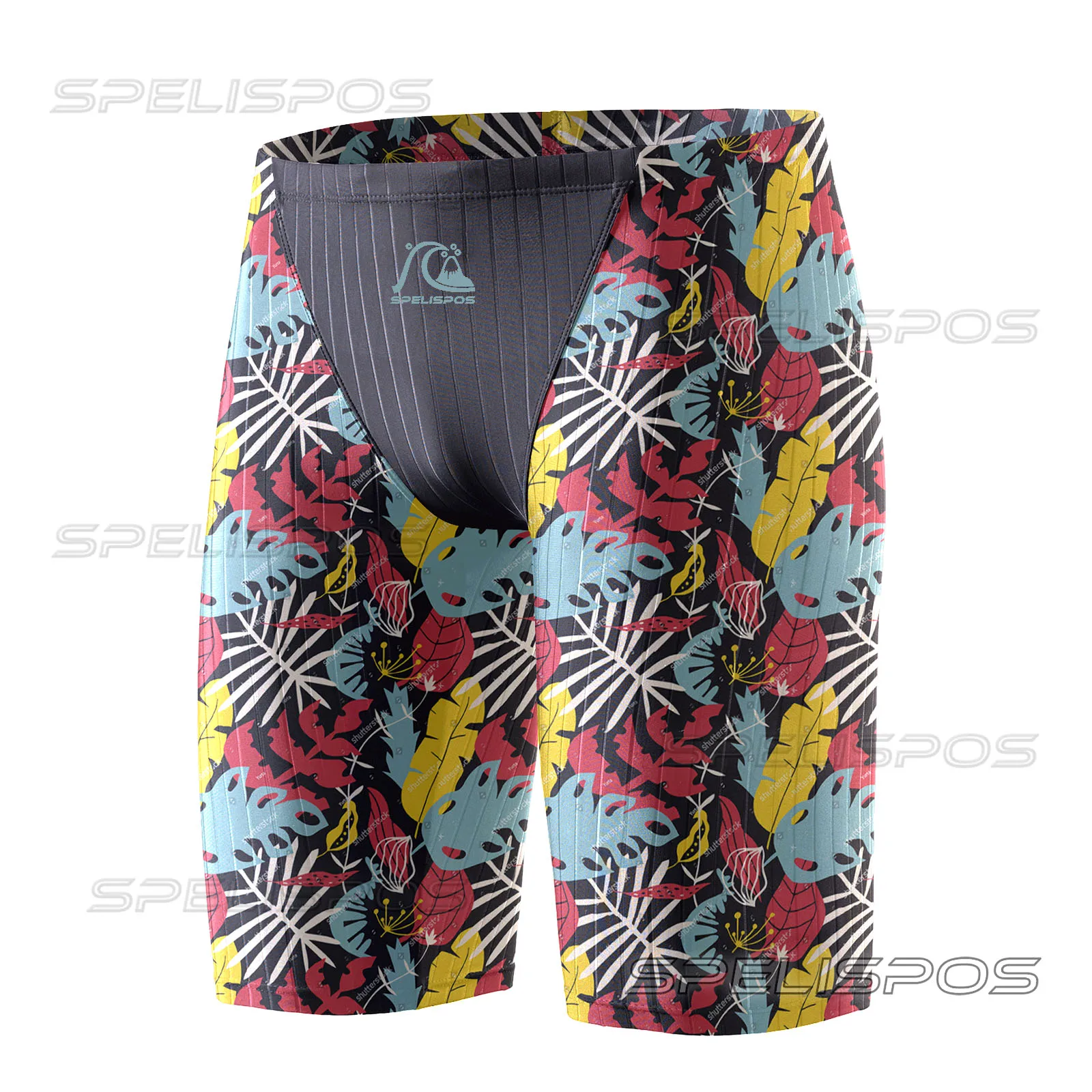 

SPELISPOS Summer Printing Men's Tights Swimming Shorts Sports Swim Training Swimsuit Diving New Beach Surfing Quick Dry Trunks