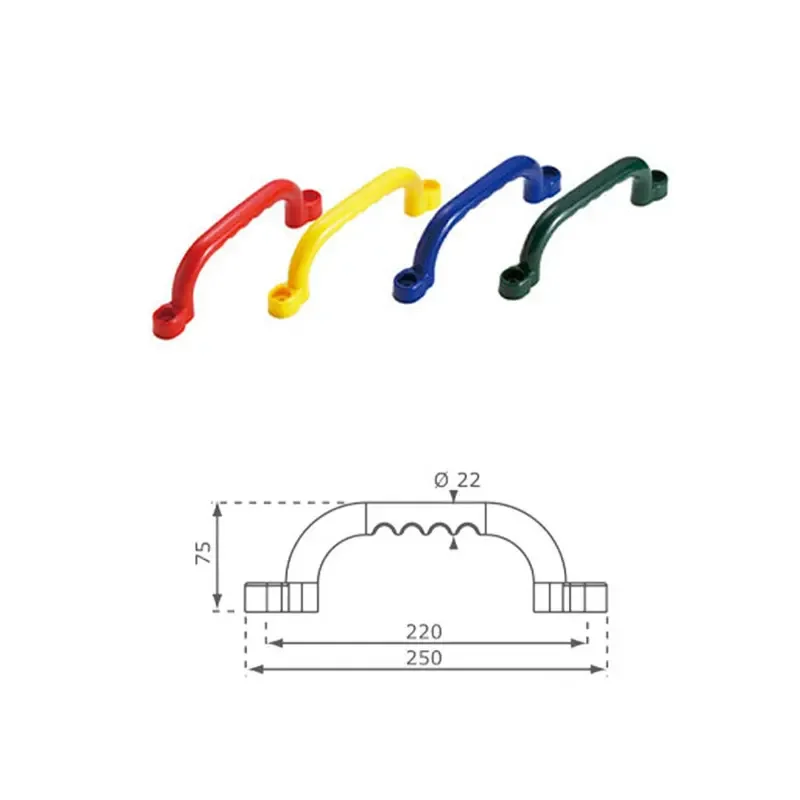 2Pcs Children Slide Climbing Plastic Handles For Indoor Outdoor Play Equipment Game Toy Playground Amusement Toy DIY Accessories