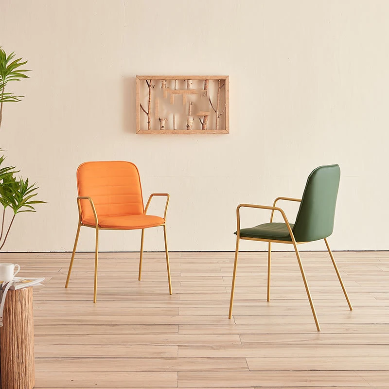 

Роскошные дизайнерские стулья для столовой, дизайнерское кресло, мягкий компьютерный стул для спальни с золотым макияжем, парикмахерский с...