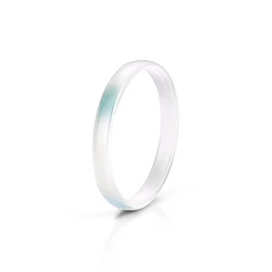 Elegant Multicolor Ceramic Ring - Sleek and Minimalist Jewelry - 6 (White - green)