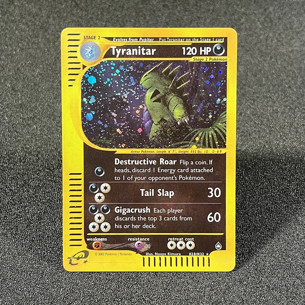  카드 포일 PTCG E 리자몽 라이츄 드래고나이트 뮤투 탐험 에스페온 아쿠아폴리스 TCG 보드 게임 전체 세트, 프록시 카드